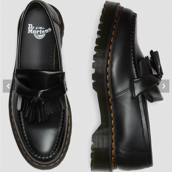 Dr. Martens Shoes - New Dr. Martens ADRIAN QUAD SMOOTH LEATHER TASSEL LOAFERS $160 Women’s Size 5